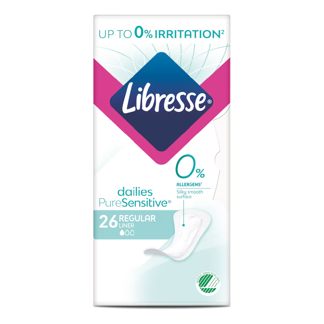 Absorbante zilnice PureSensitive, 26 bucati, Libresse
