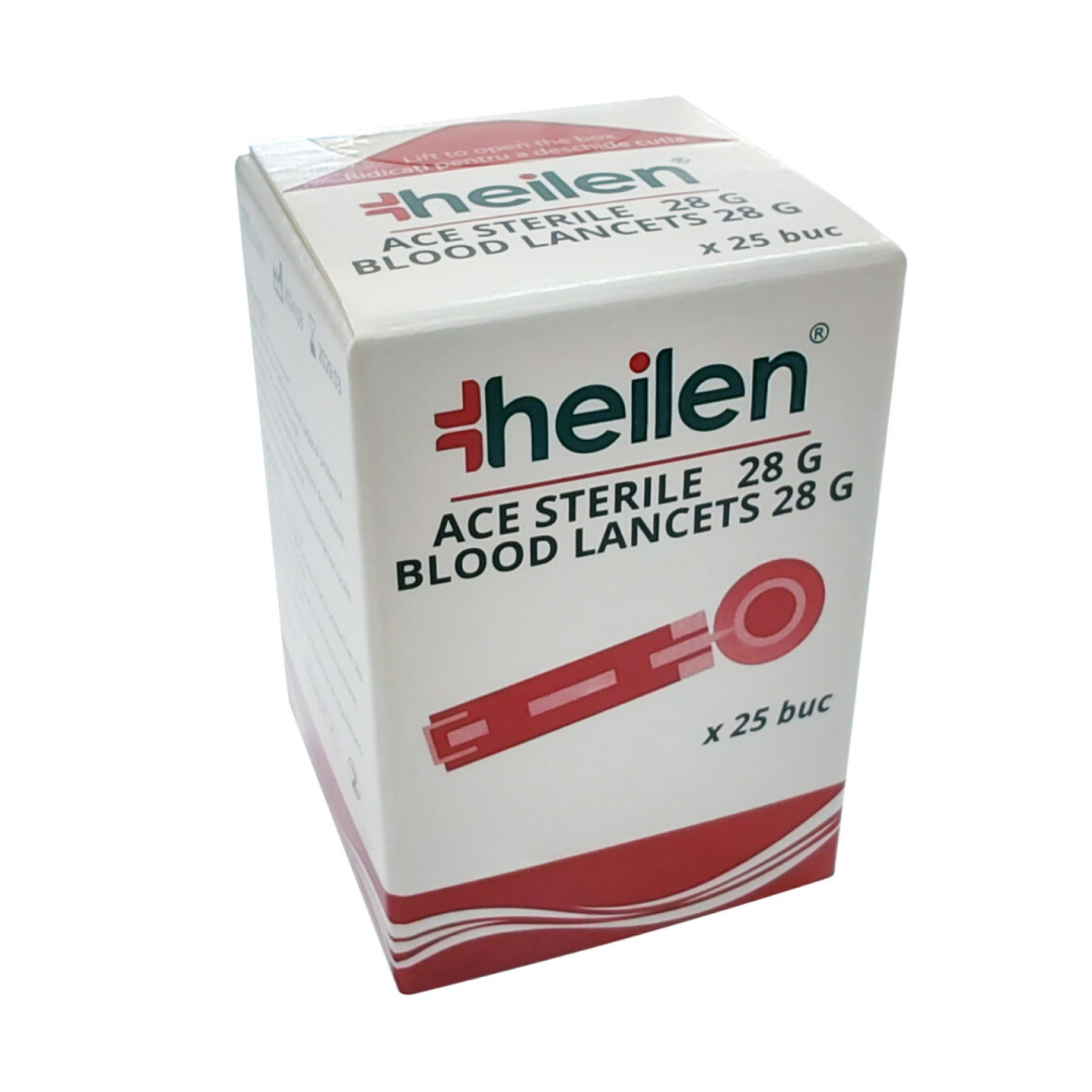 Set ace sterile glicemie, AS28G, 25 bucati, Heilen