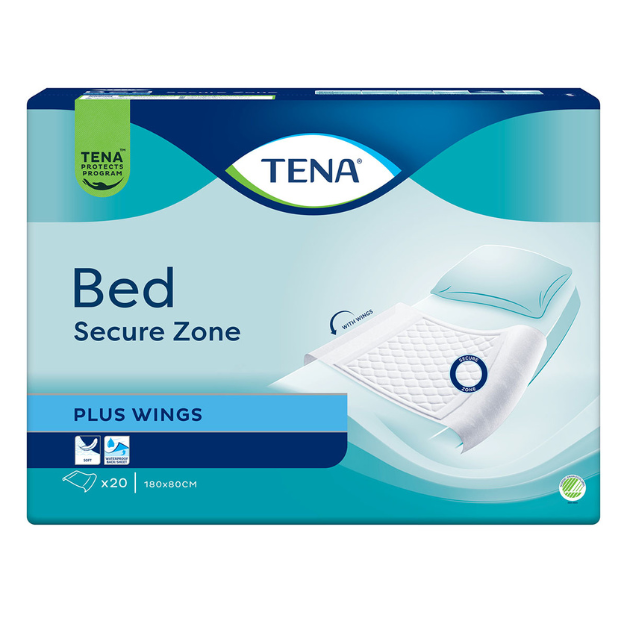 Protectie pentru pat Bed Plus, 180x80 cm, 20 bucati, Tena
