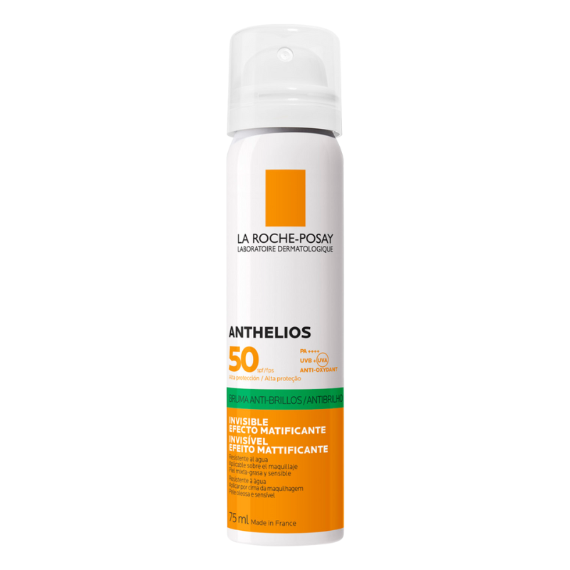 Spray cu efect matifiant pentru fata SPF50+ Anthelios, 75ml, La Roche-Posay