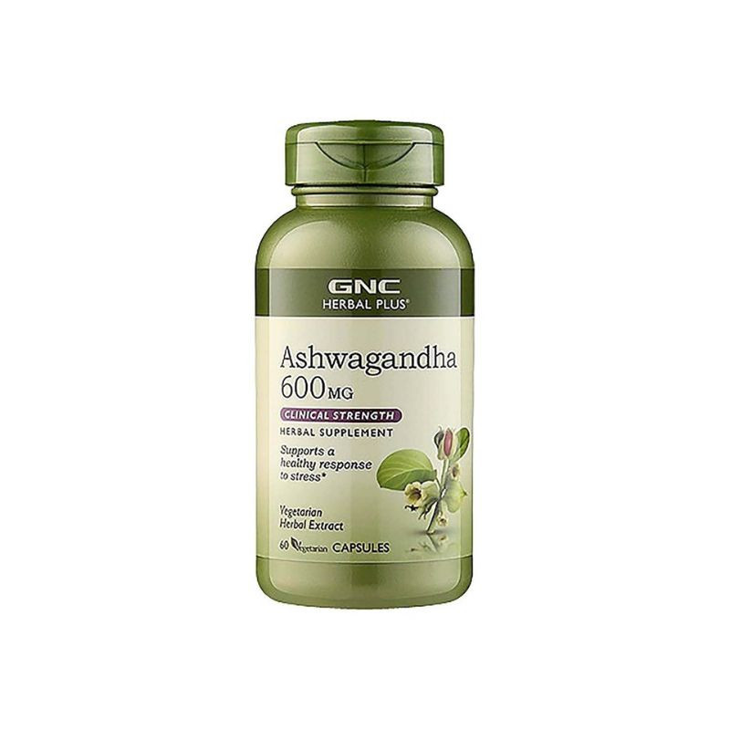 Ashwagandha Herbal Plus  600mg, 60 capsule, GNC