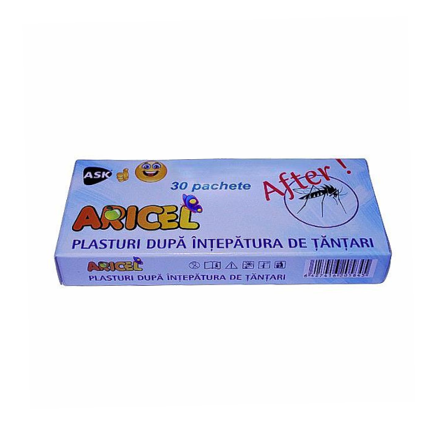 Plasturi dupa intepatura de tantari, 30 plasturi, Aricel ASK