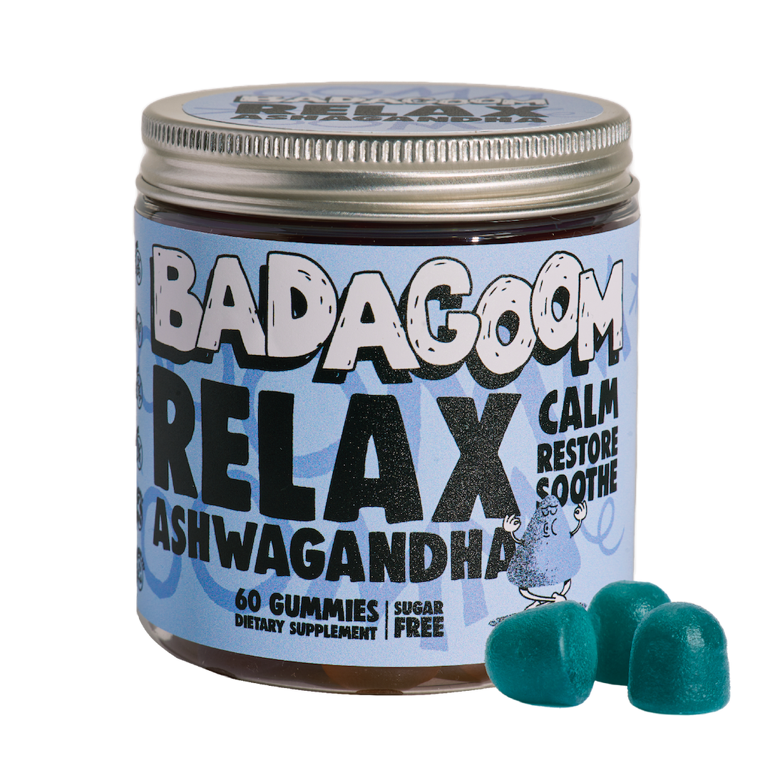 Relax Ashwagandha, 60 drajeuri gumate, Badagoom