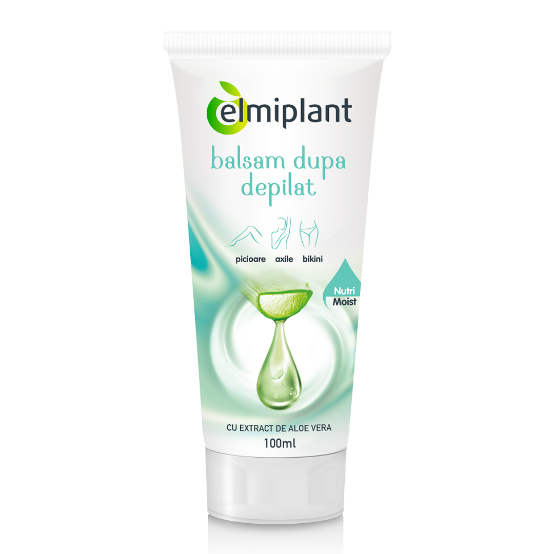 Balsam dupa epilat cu proteine din iaurt si aloe vera, 100 ml, Elmiplant