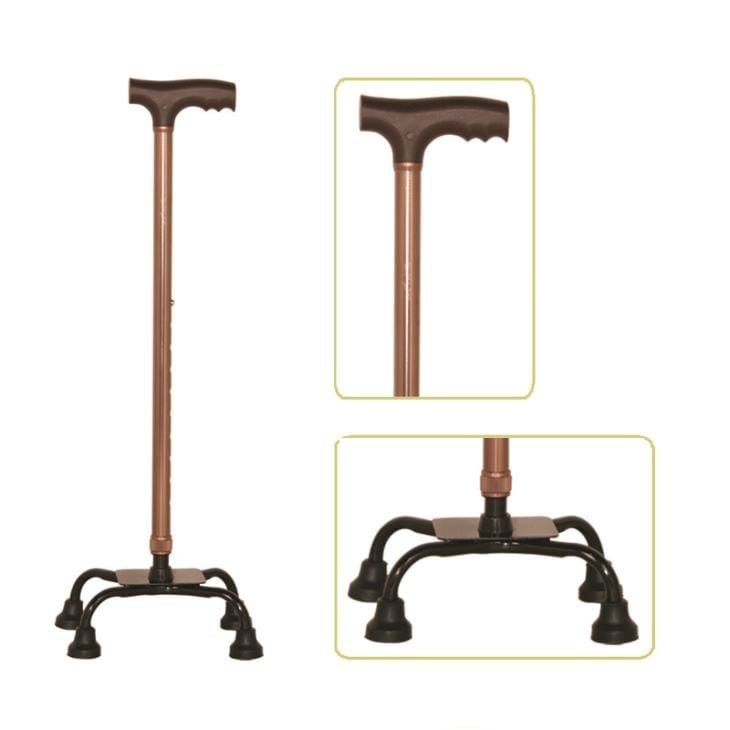 Baston ortopedic cu 4 picioare cu baza ingusta, JL934