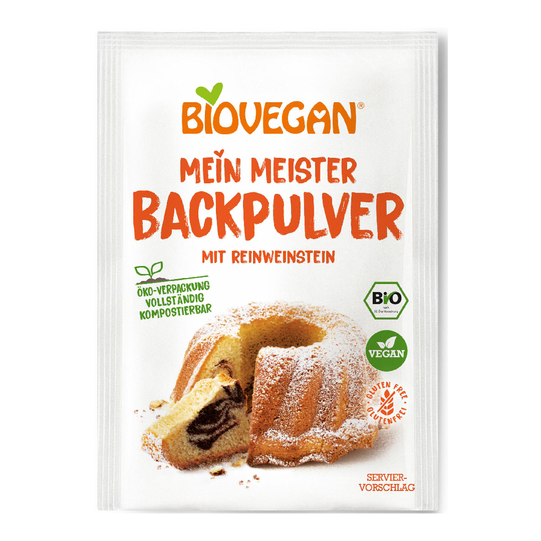 Praf de copt cu amidon bio din Tapioca, 3*17g, Biovegan