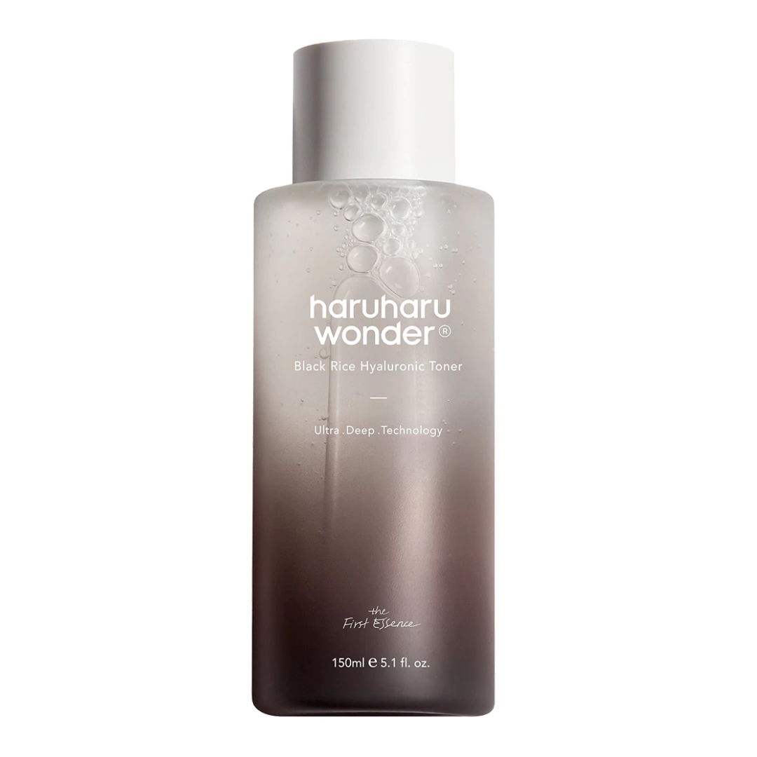 Toner cu acid hialuronic Black Rice, 150 ml, Haruharu