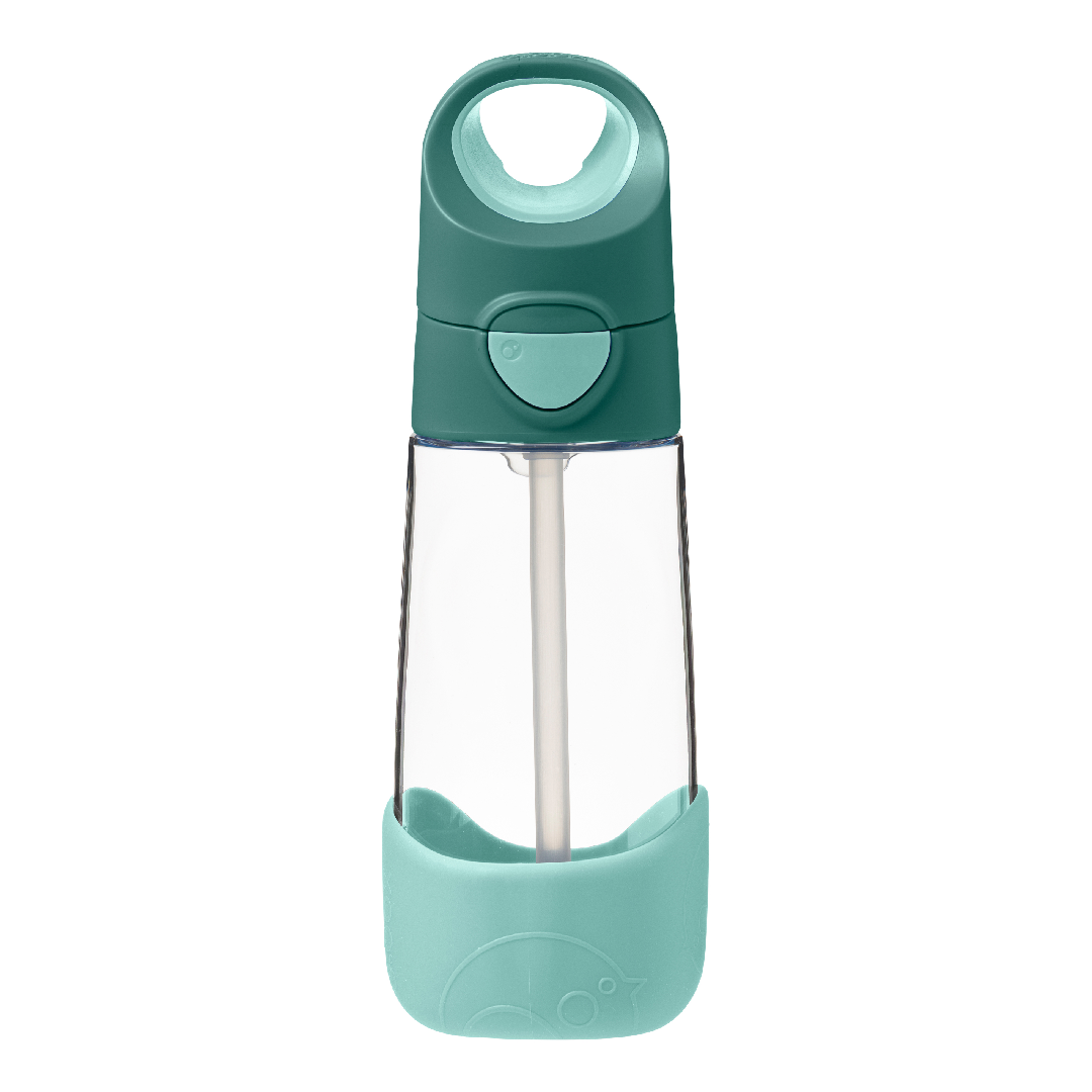 Cana din tritan cu pai, 12 luni+, Verde, 450 ml, B.Box