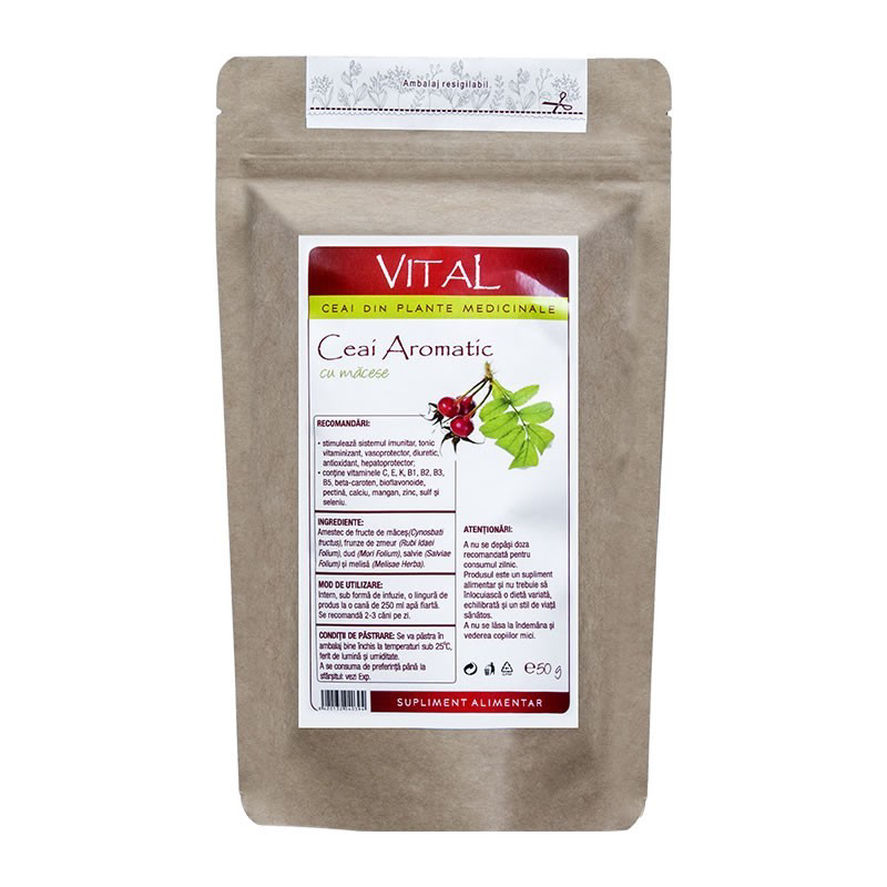 Ceai Aromatic cu macese 50g, Plantavorel