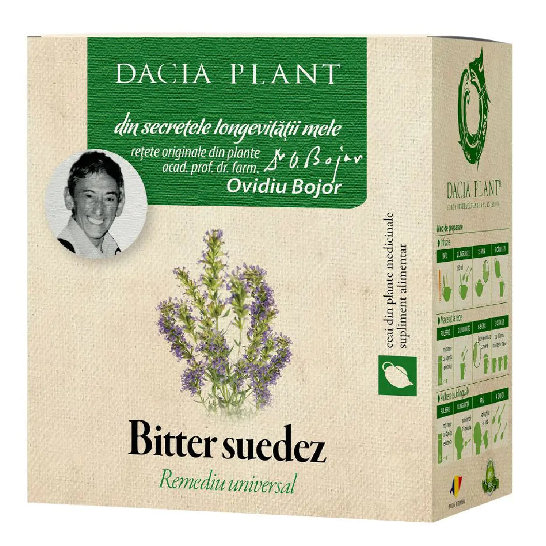 Ceai Bitter Suedez, 50g, Dacia Plant