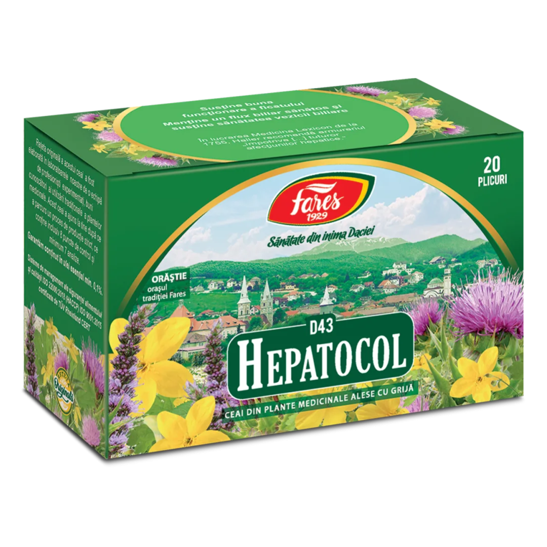Ceai Heptacol, 20 plicuri, Fares