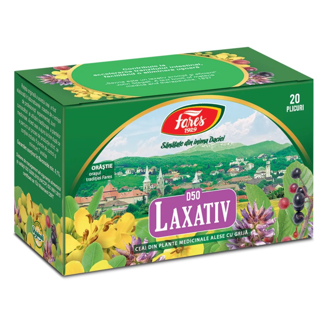 Ceai laxativ, 20 pliculete, Fares