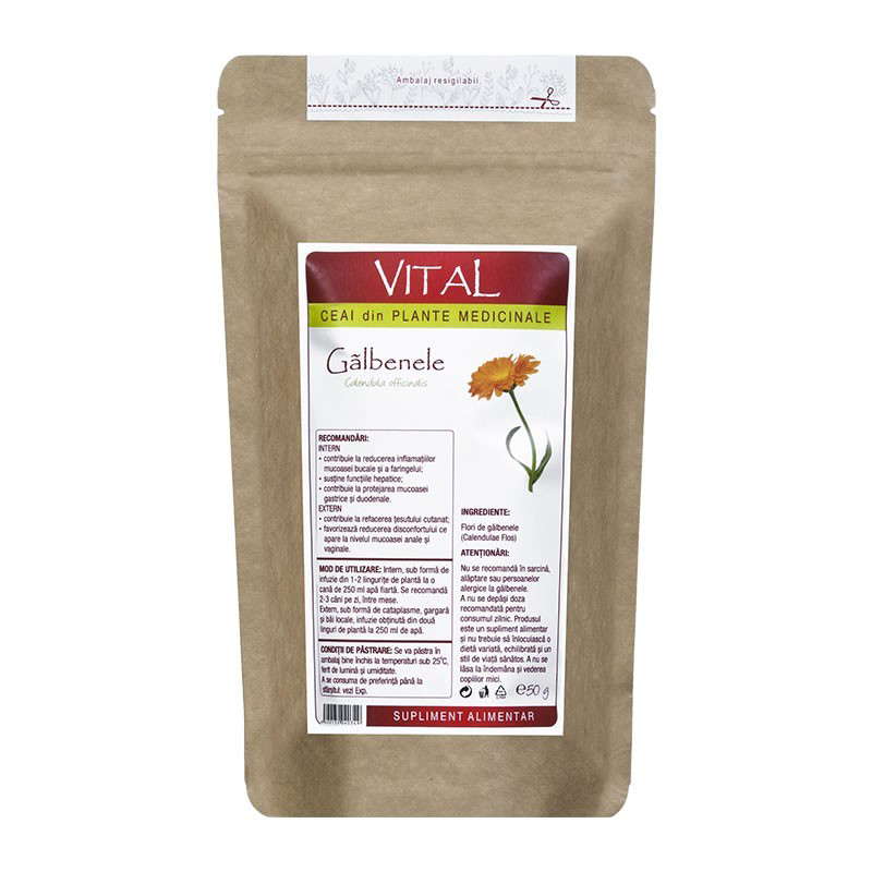 Ceai de Galbenele, 50g, Plantavorel