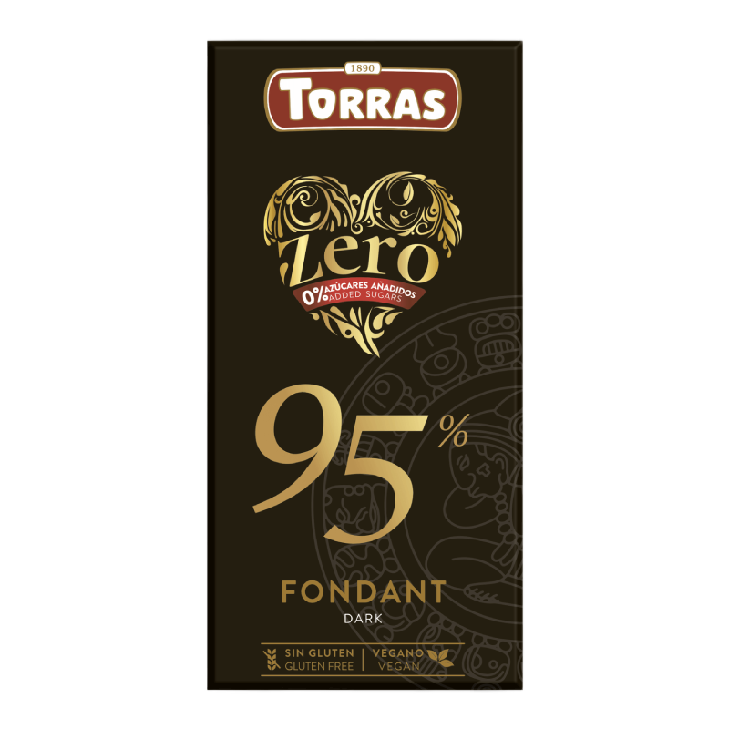 Ciocolata neagra cu 95% cacao, 75g, Torras