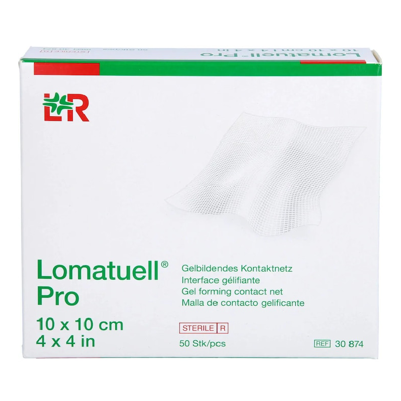 Comprese sterile cu parafina, 10*10cm, 10 bucati, Lomatuell H