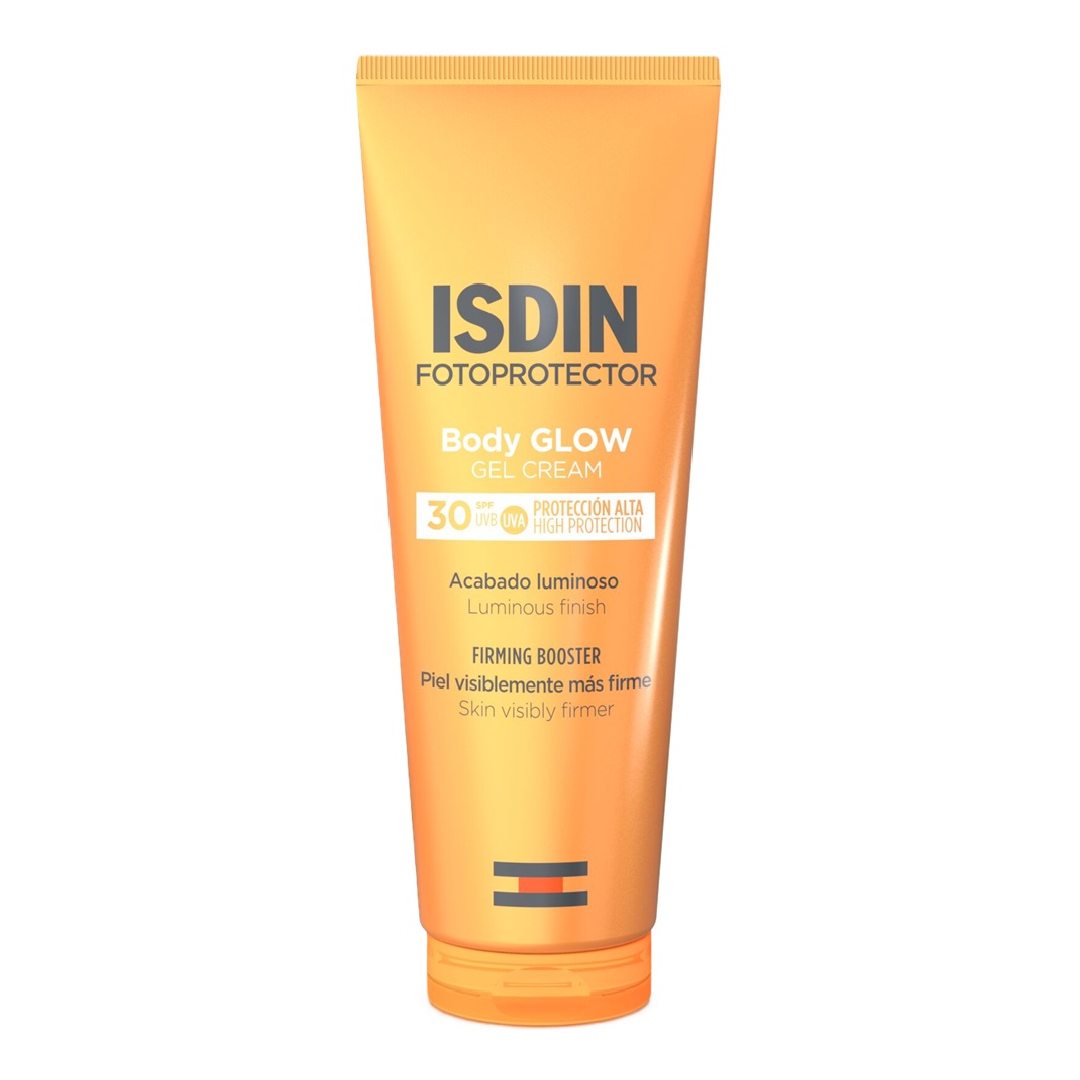 Lotiune iluminatoare cu protectie solara SPF30, Fotoprotector Body Glow, 200 ml, Isdin