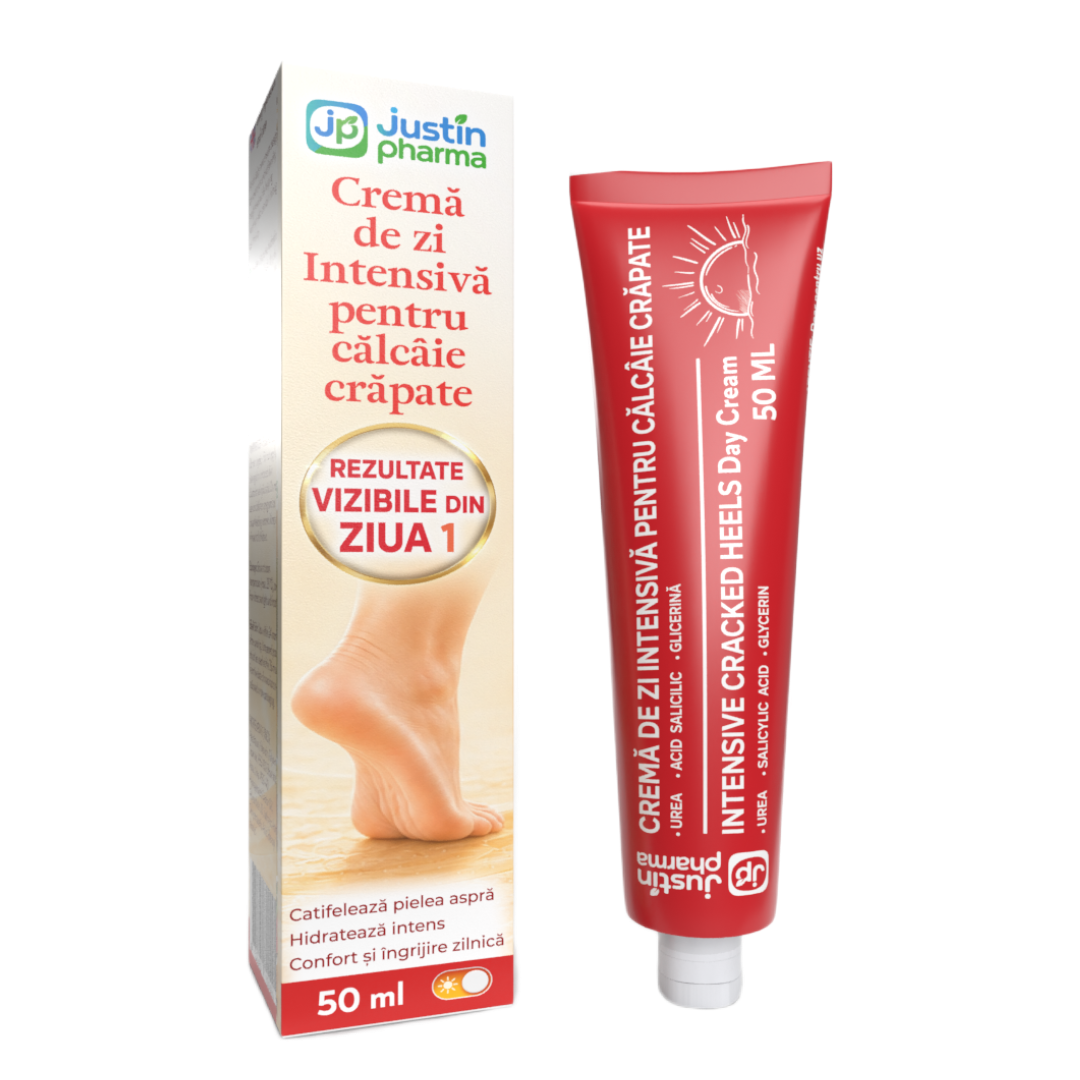 Crema de zi intensiva pentru calcaie crapate 50ml, Justin Pharma