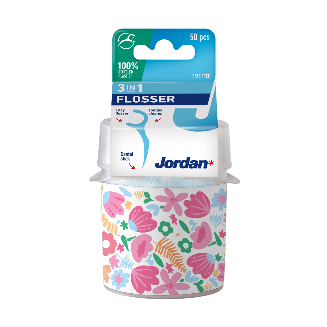 Cutie ata dentara cu suport, 50 bucati, Jordan