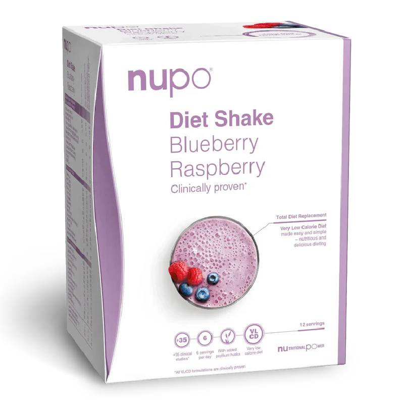 Shake afine si zmeura, 12 portii, Dieta Nupo
