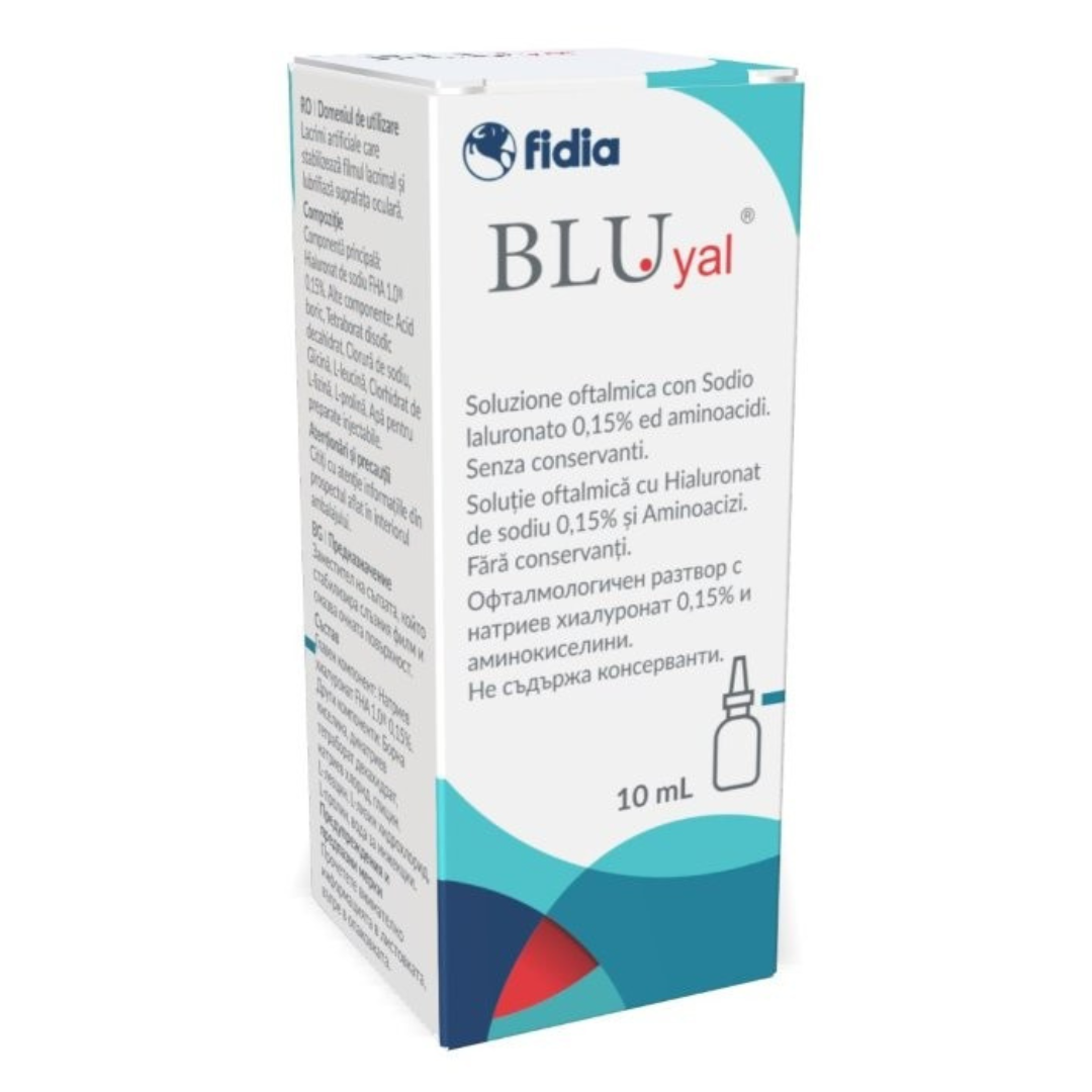 Solutie oftalmica Blu Yal, 10 ml, Fidia Farmaceutici
