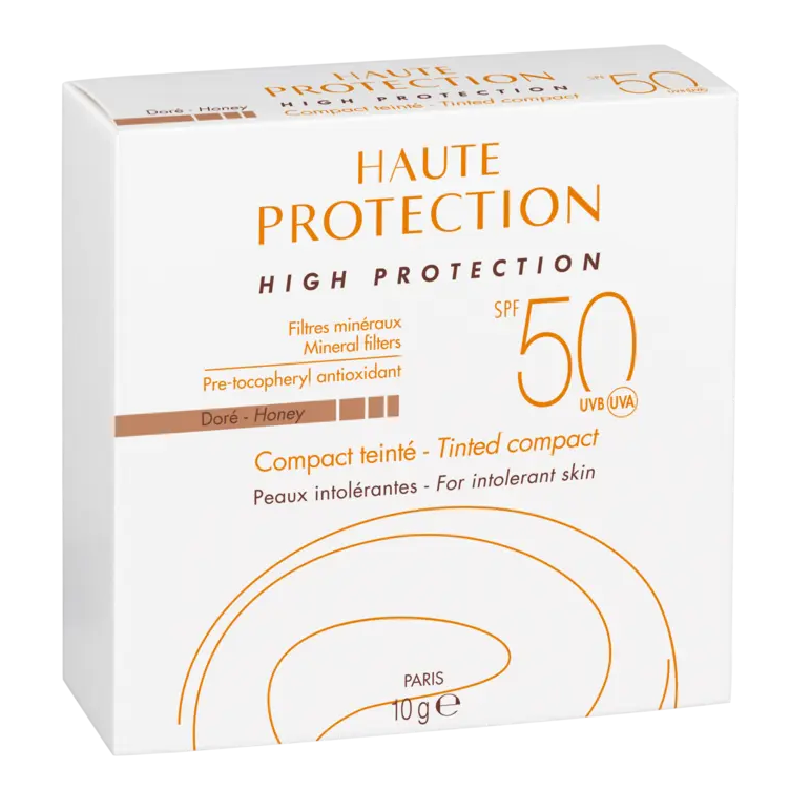 Crema compacta nuantatoare fotoprotectie SPF50, nuanta Dore Honey, 10 g, Avene