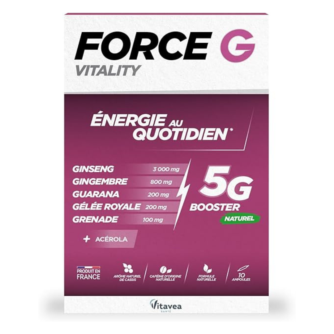 Force G Vitality, 10 fiole buvabile, Vitavea