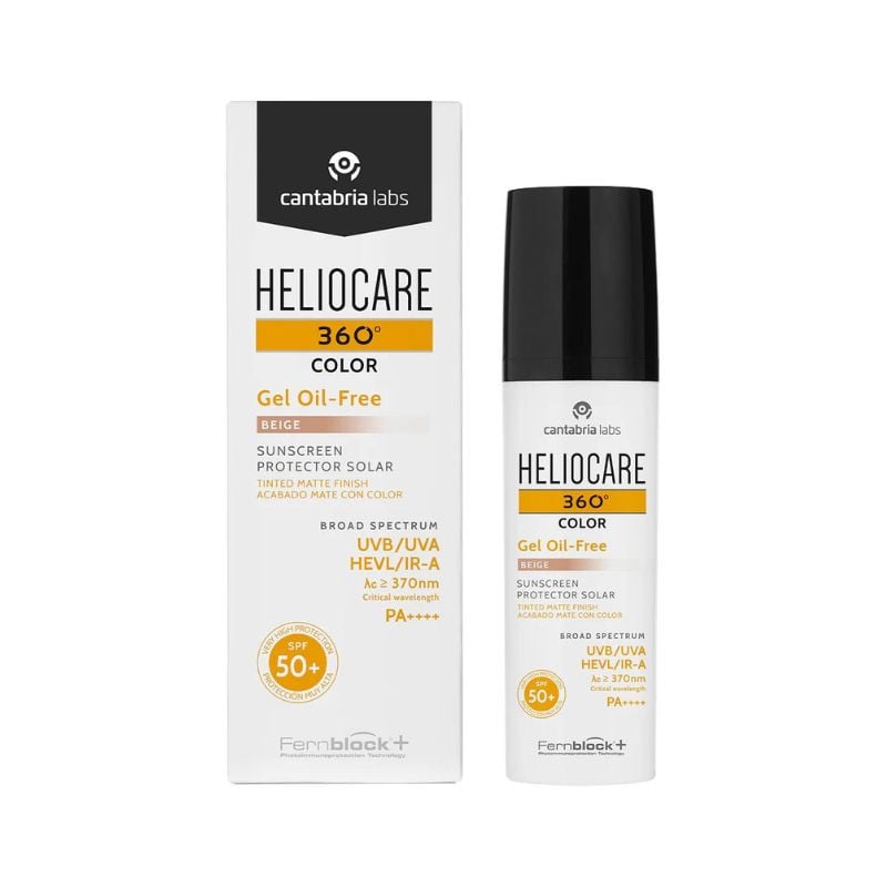 Gel pentru protectie solara Heliocare 360 Color, SPF50+, Beige, 50 ml, Cantabria