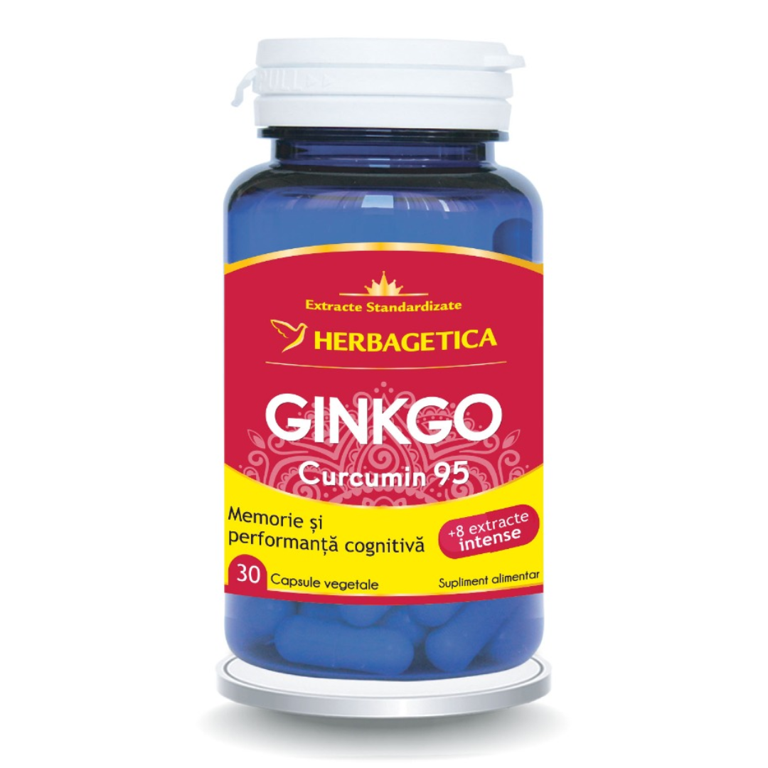 Gingko Curcumin95, 30 capsule, Herbagetica