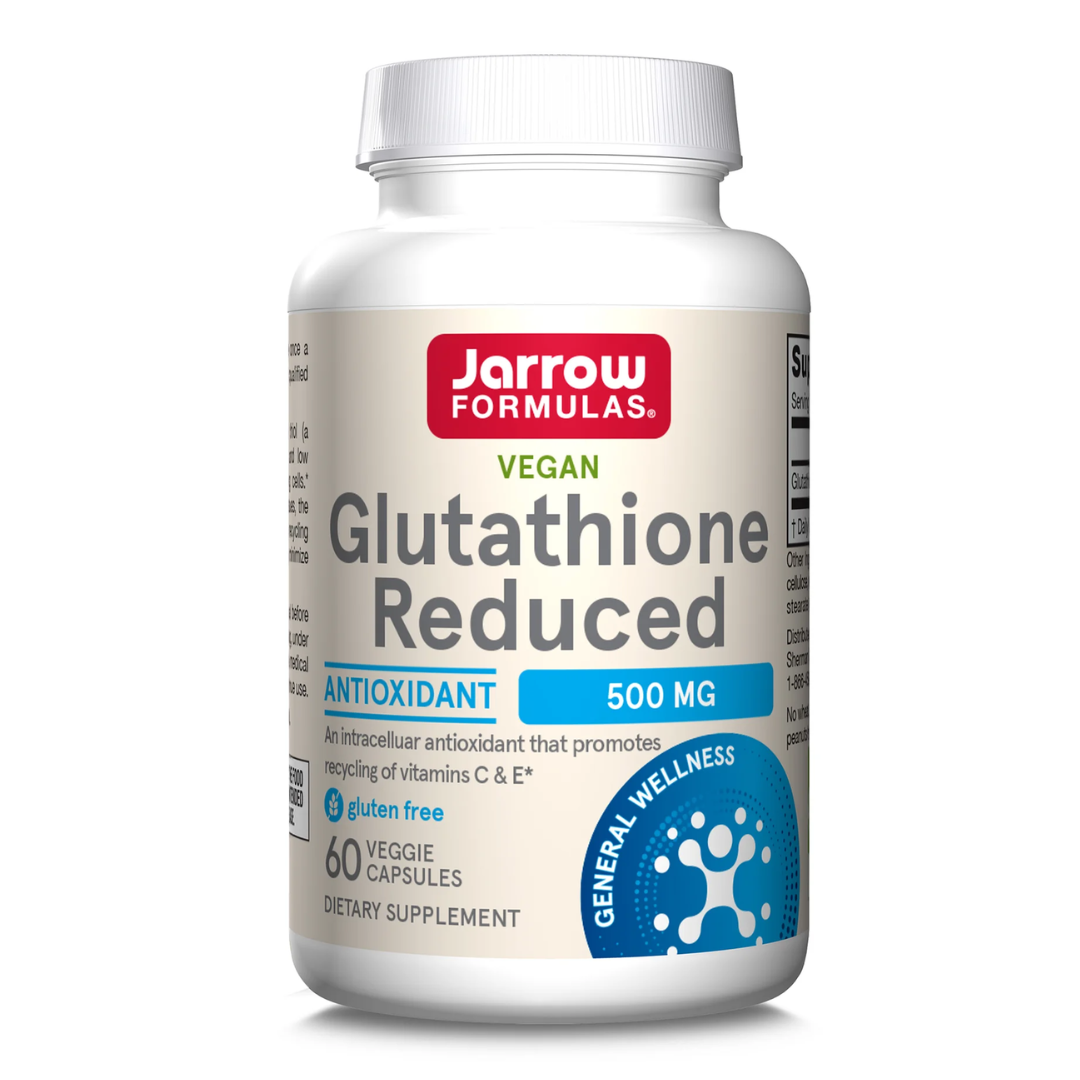 Glutathione Reduced, 500mg, 60 capsule vegetale, Jarow Formulas