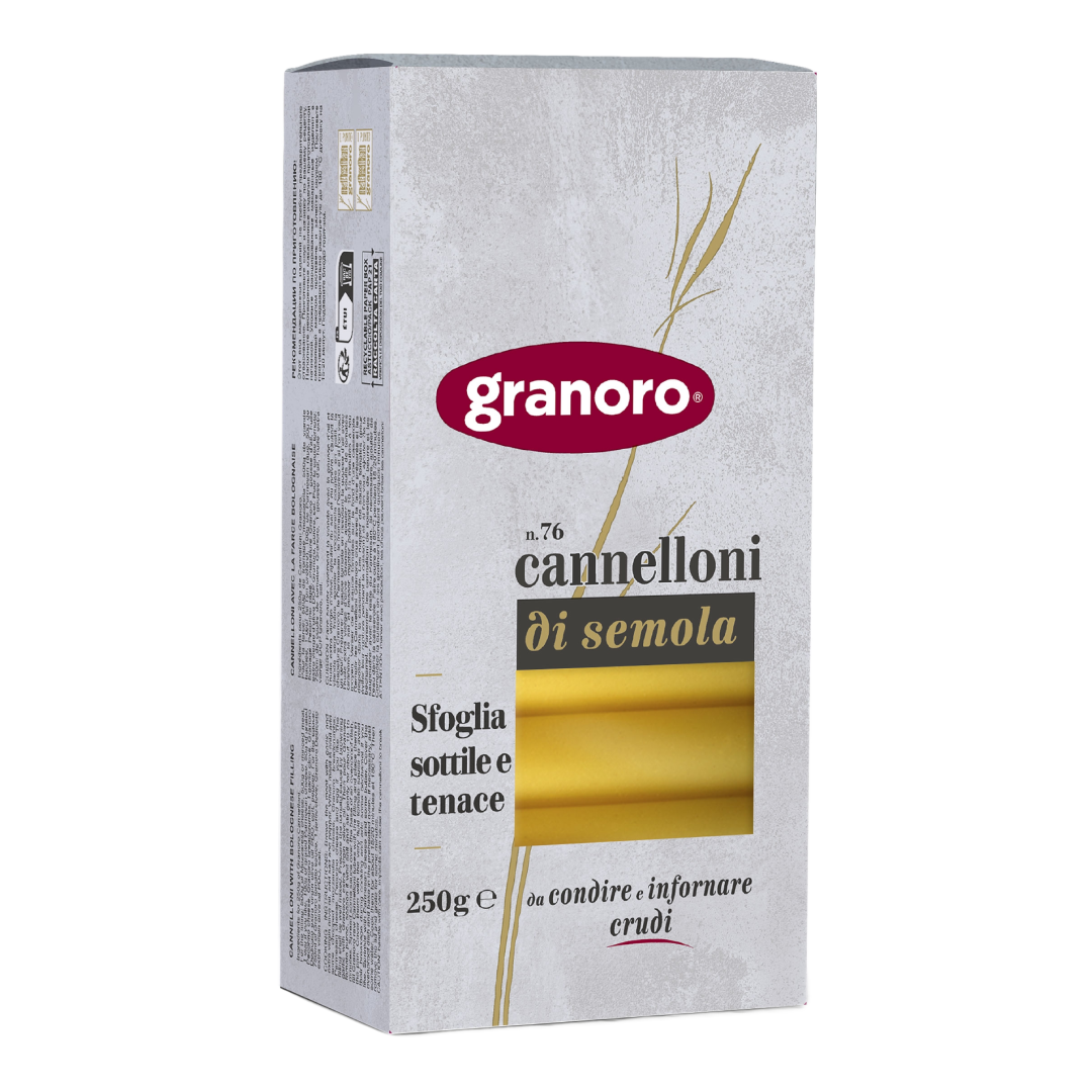 Paste Cannelloni di semola, N.76, 250g, Granoro