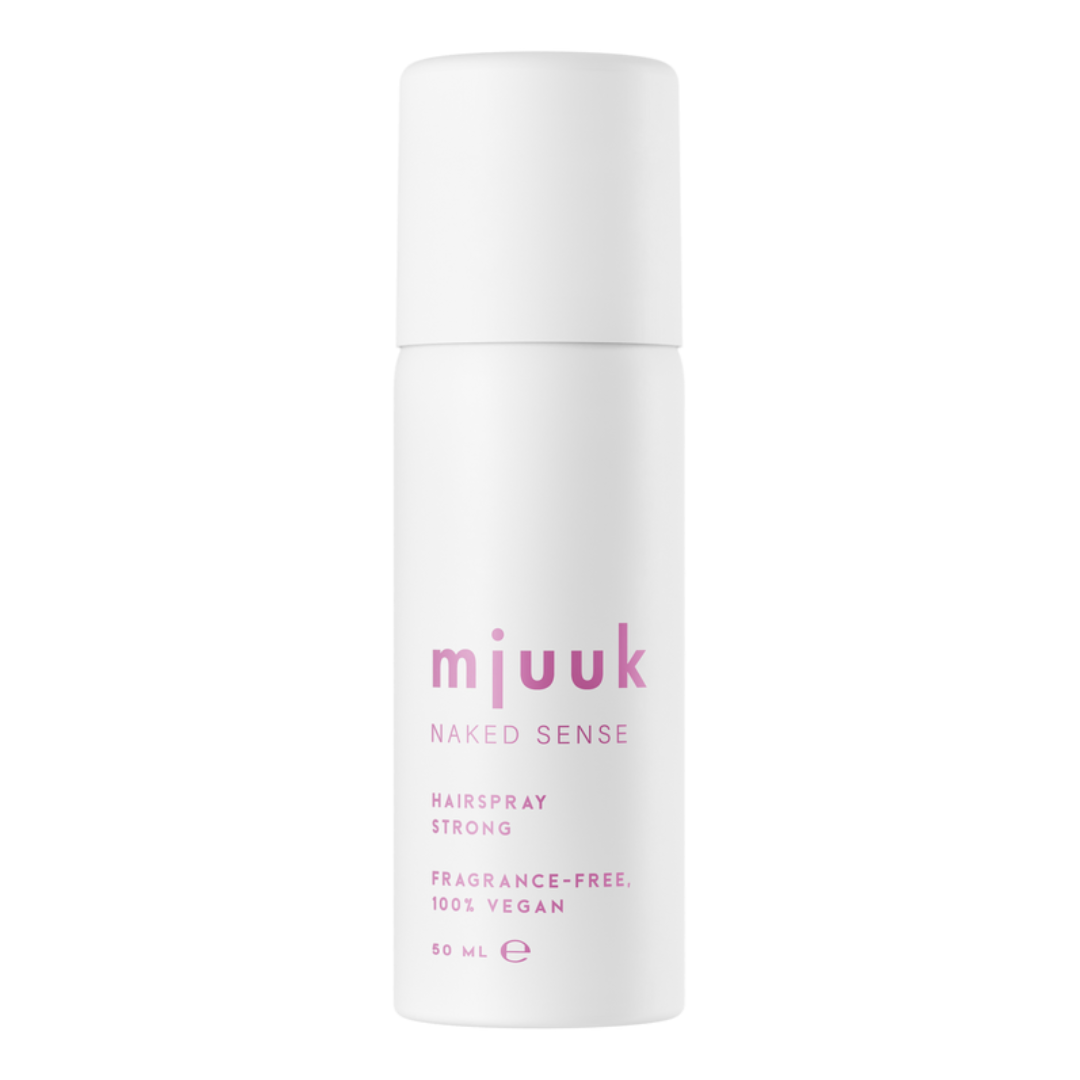 Hairspray mini cu fixare puternica fara parfum Naked Sense, 50 ml, Mjuuk