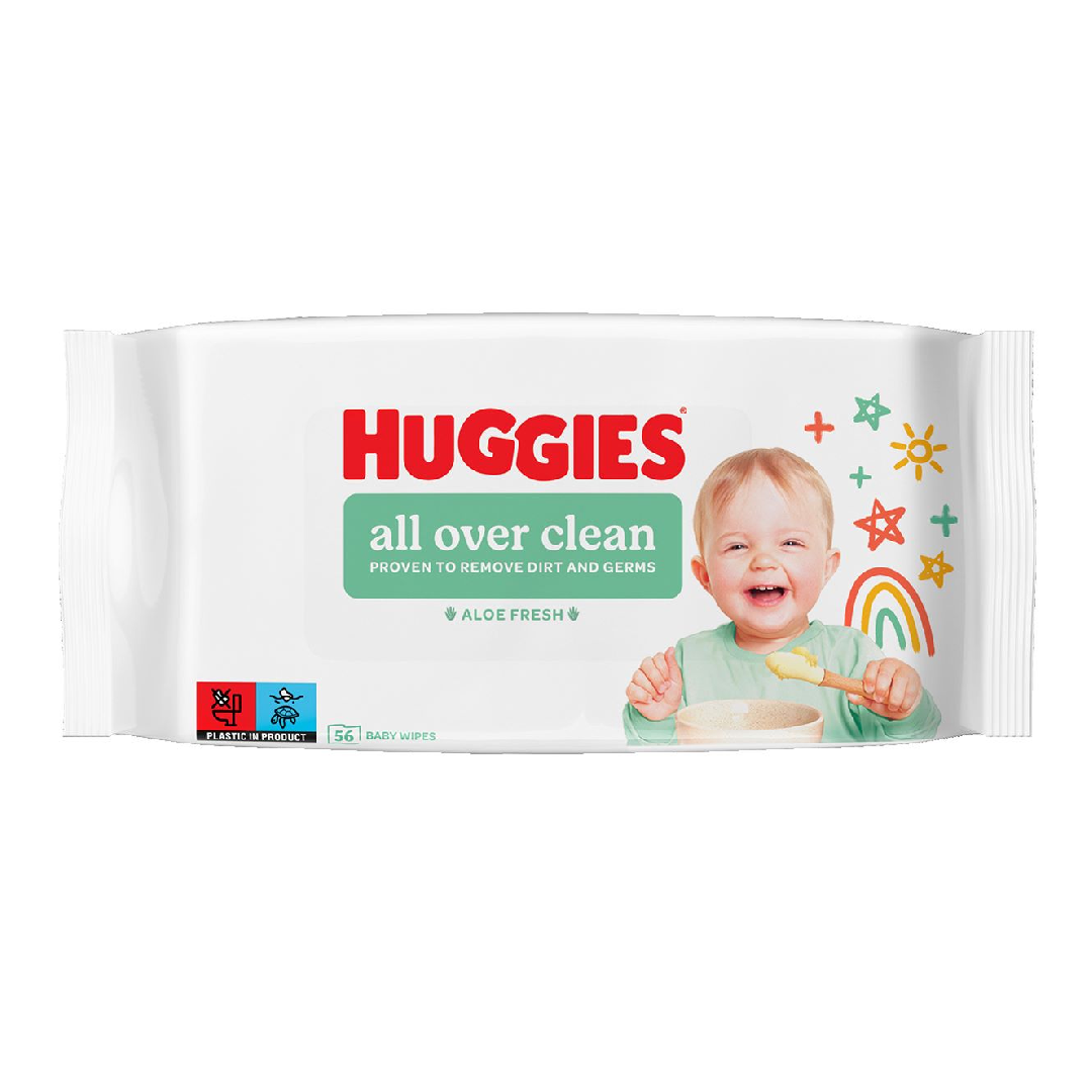 Servetele umede All Over Clean, 56 bucati, Huggies