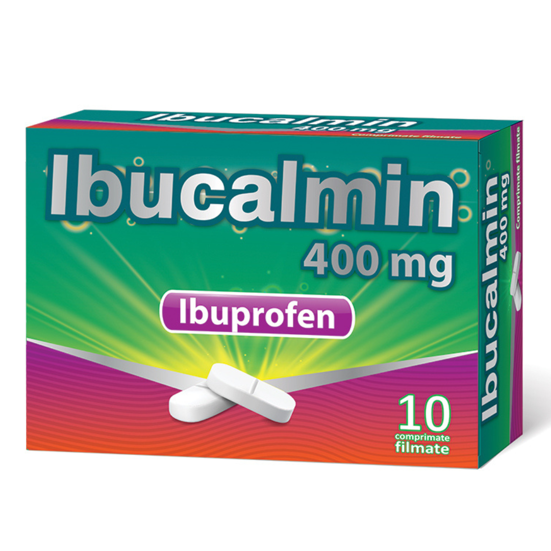 Ibucalmin 400mg, 10 comprimate filmate, Laropharm