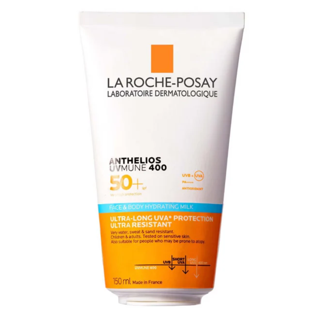 Lapte hidratant pentru fata si corp cu SPF 50+ Anthelios UV-MUNE 400, 150 ml, La Roche-Posay