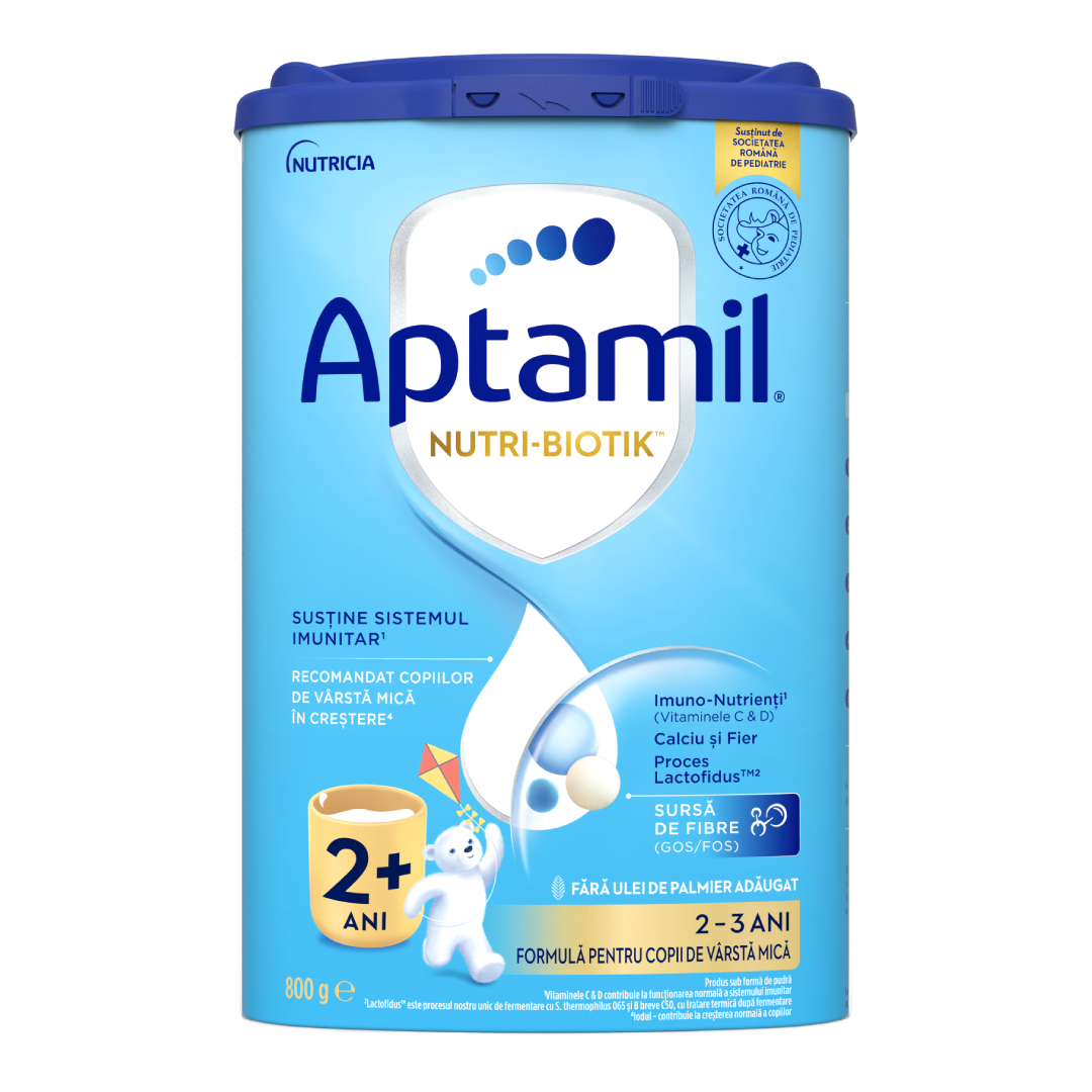 Aptamil® NUTRI-BIOTIK™ 2+, Lapte pentru copii 2+ ani, 800 g