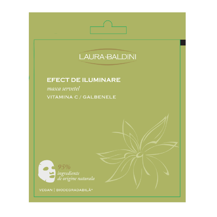 Masca servetel iluminanta 23 ml, Laura Baldini