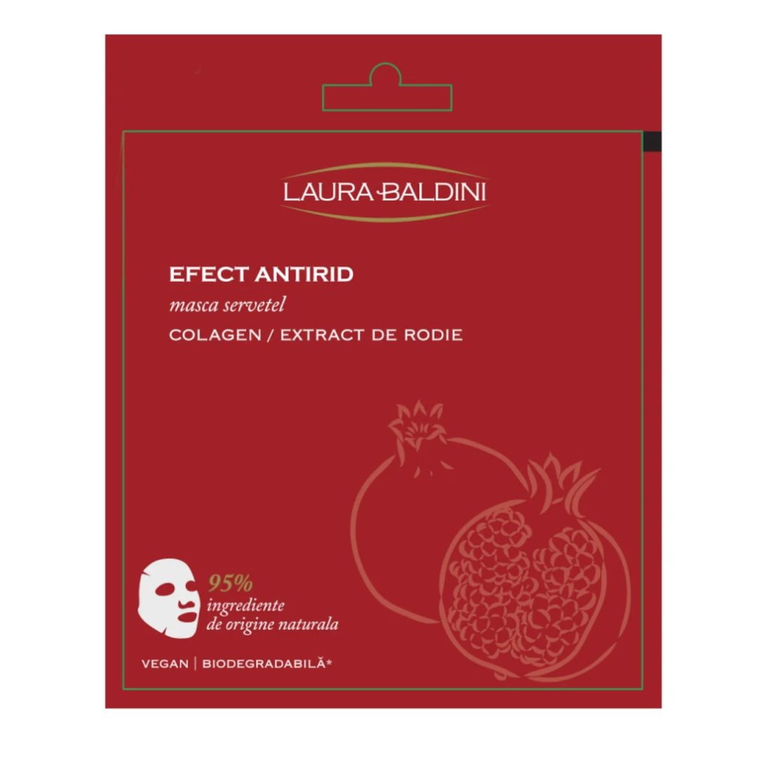 Masca servetele antirid, 23 ml, Laura Baldini