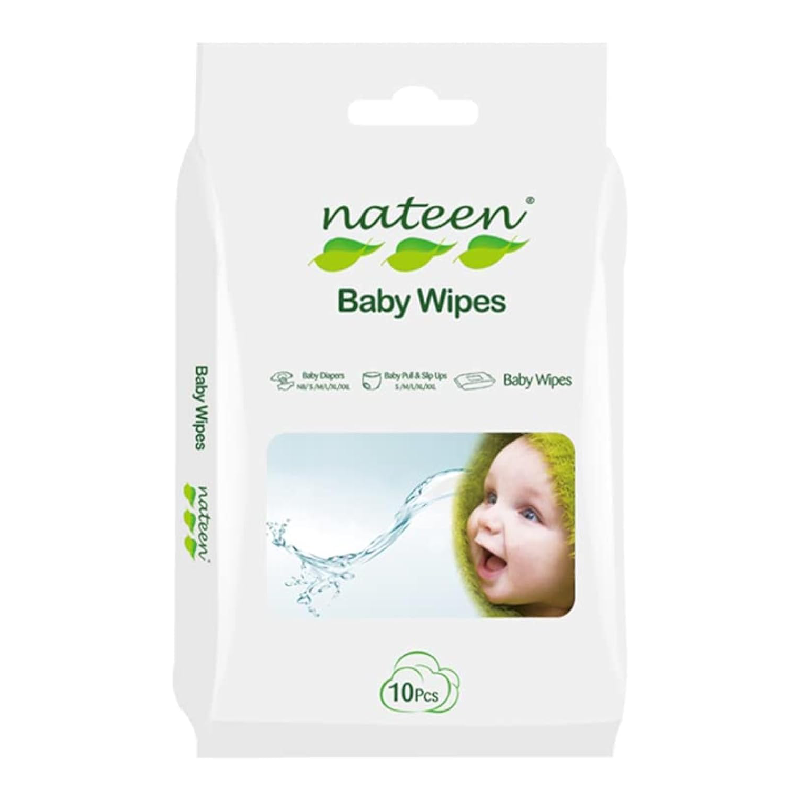 Servetele umede 99% apa Baby Wipes, 10 bucati, Nateen