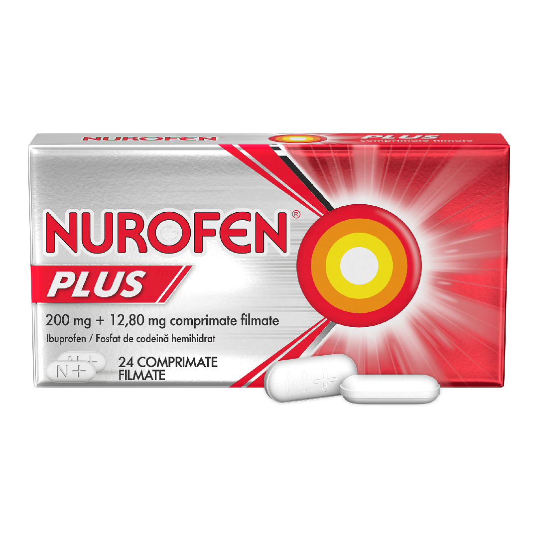 Nurofen Plus, 24 comprimate filmate, Reckitt