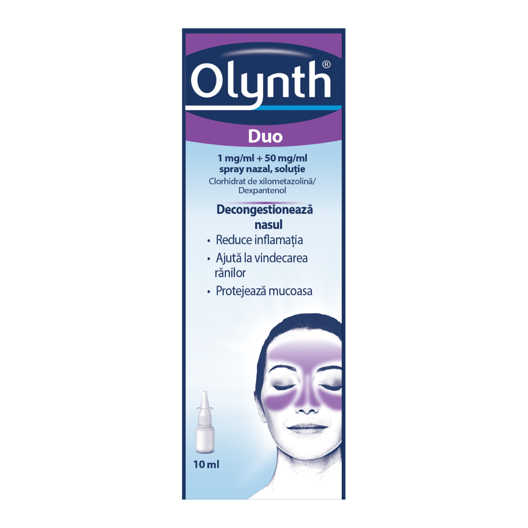 Olynth DUO 1 mg/ml+50 mg/ml spray nazal, solutie, 10 ml