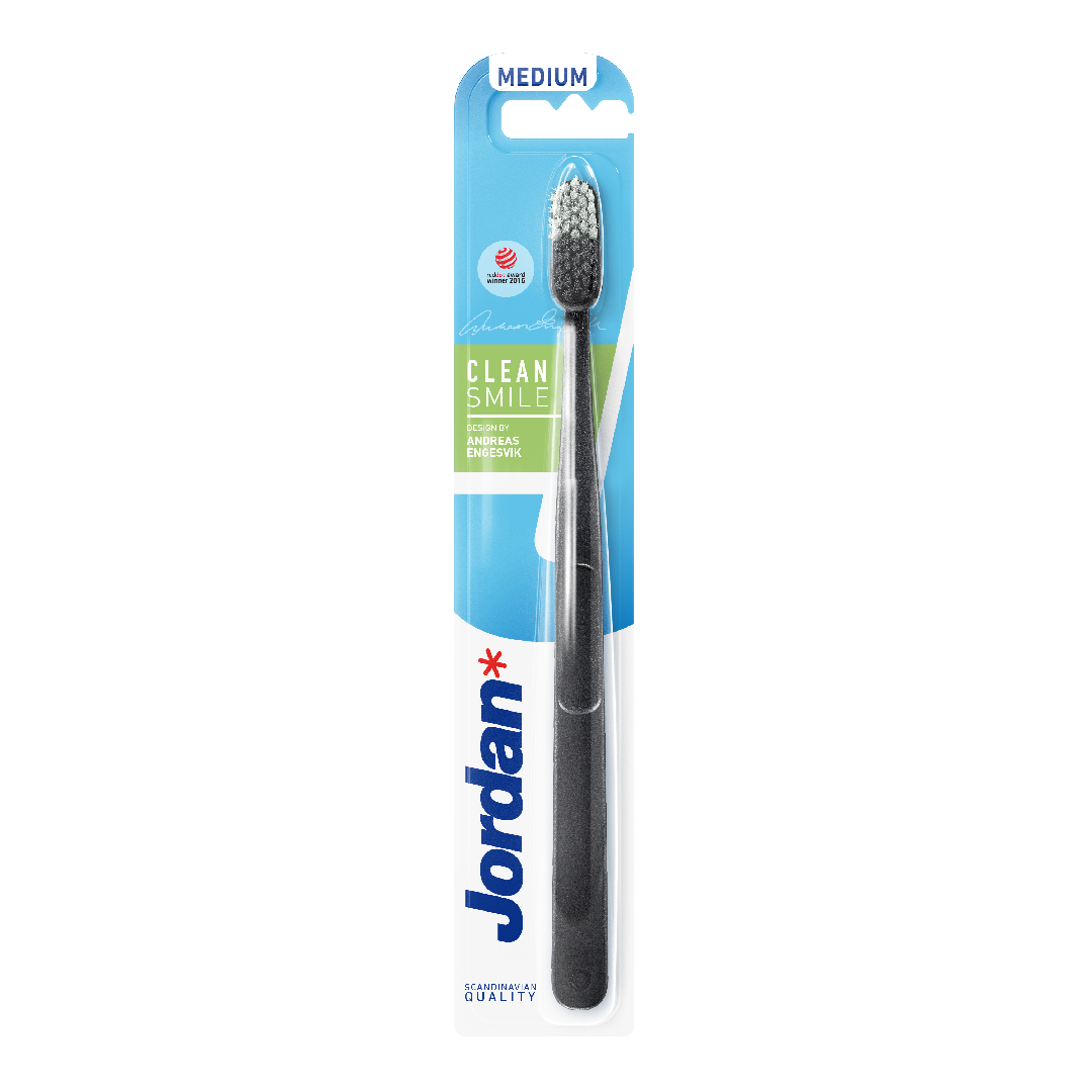 Periuta de dinti pentru adulti Clean Smile, Medium, diferite culori, 1 bucata, Jordan