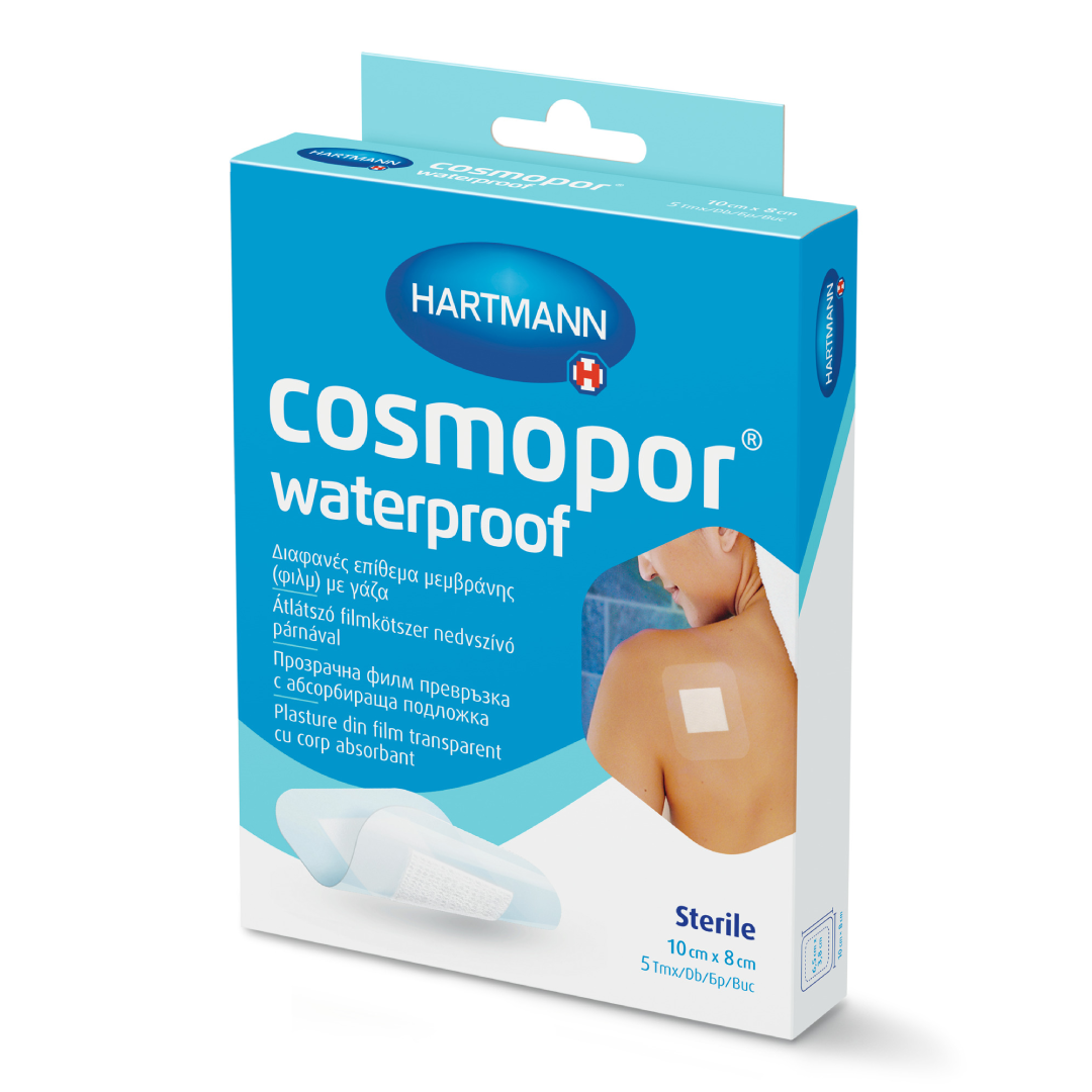 Plasturi sterili Cosmopor Waterproof 10*8cm, 5 bucati, HartMann