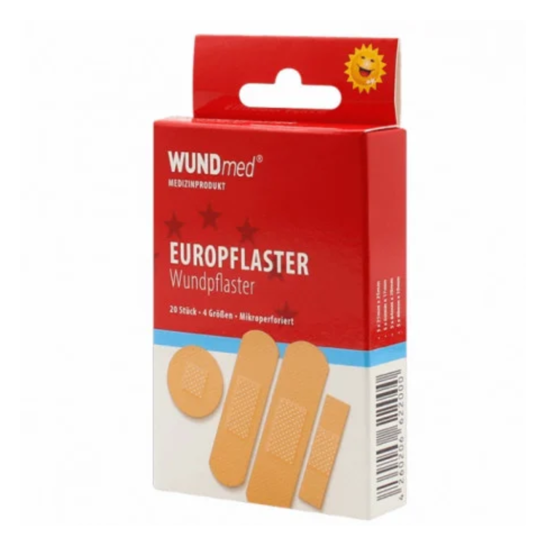 Plasturi textili de diferite marimi, 20 bucati, WundMed