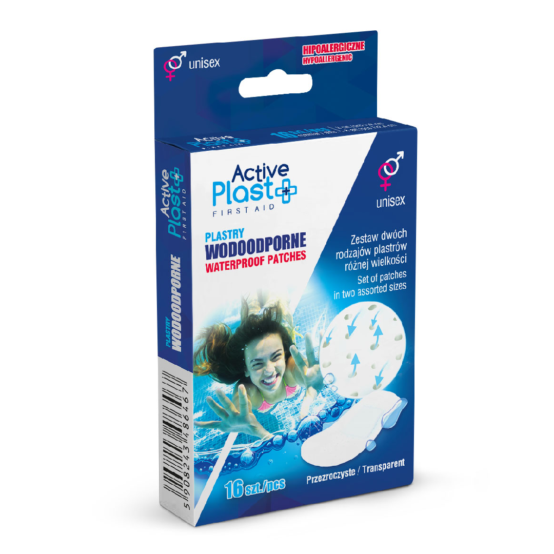 Plasturi impermeabili mix, 16 bucati, ActivePlast