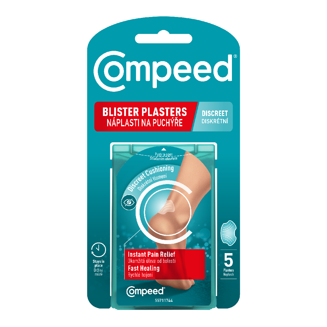 Plasturi pentru basicile cauzate de pantofii cu toc, 5 bucati, Compeed