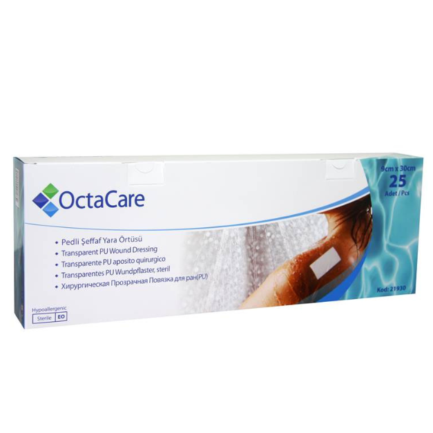 Plasturi sterili film, rezistenti la apa, 5*7,5 cm, 50 bucati, OctaCare