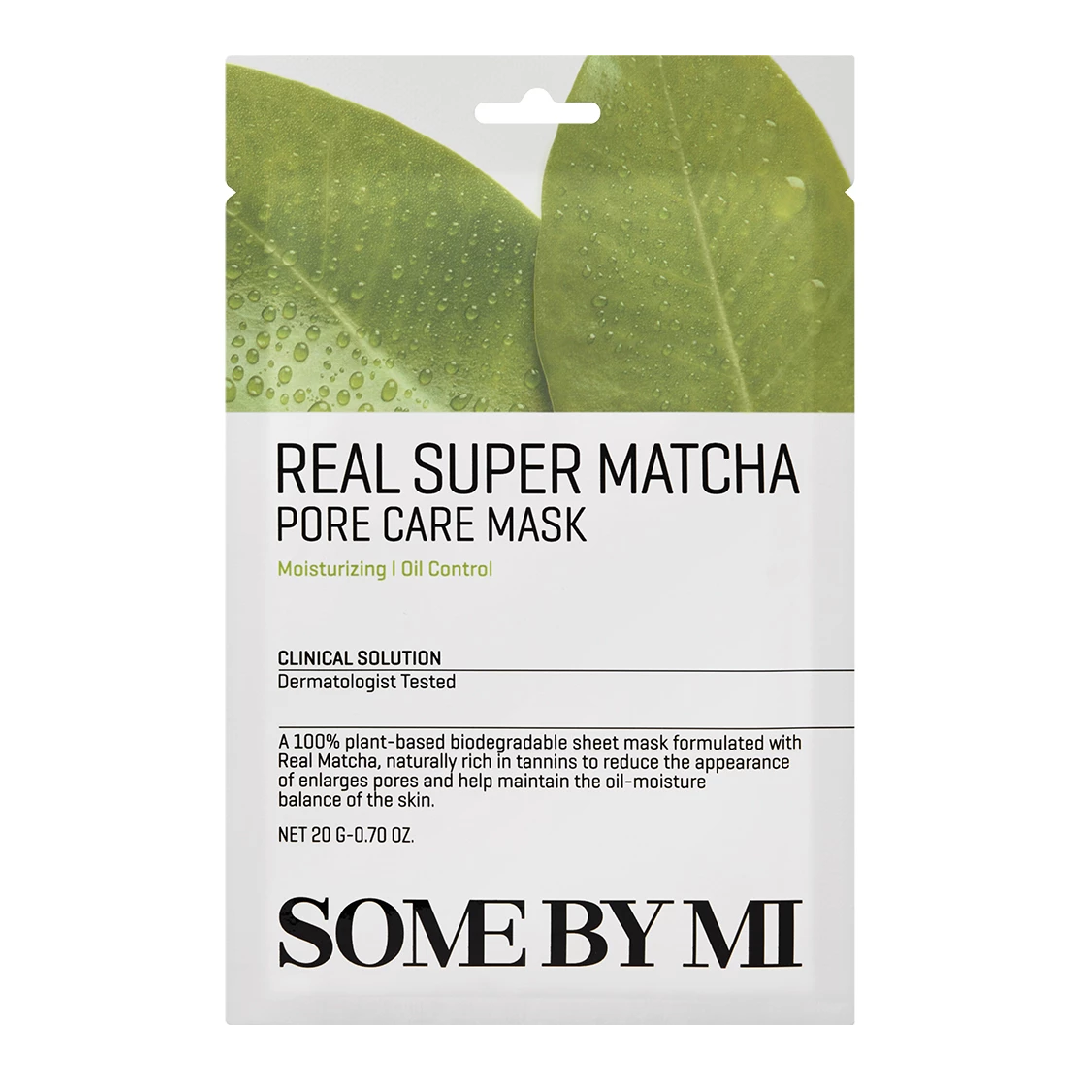 Masca de fata Real Super Matcha Pore Care Mask, 20g, Some By Mi