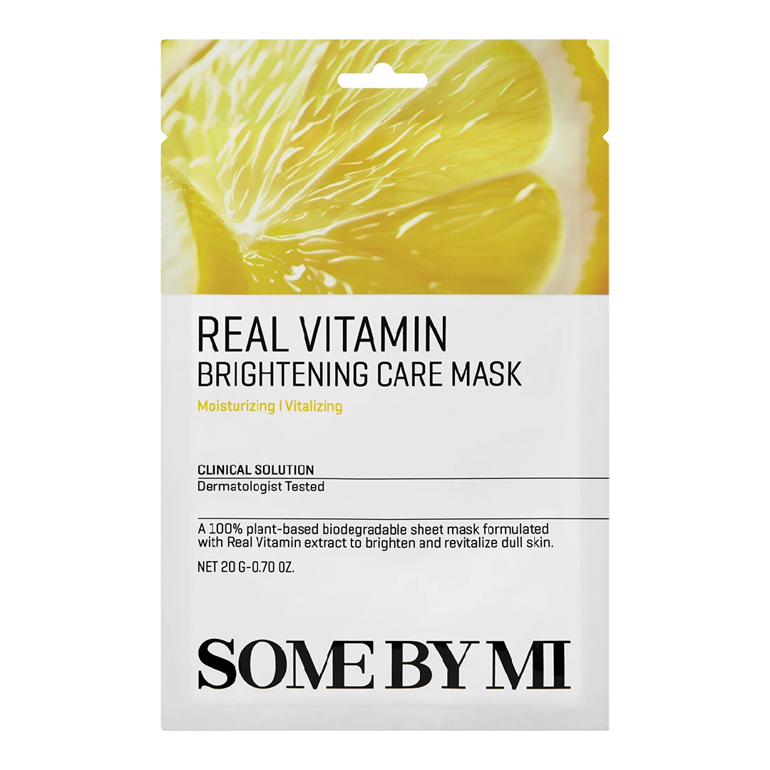Masca de fata tip servetel Real Vitamin Brightening Care Mask, 20g, Some By Mi