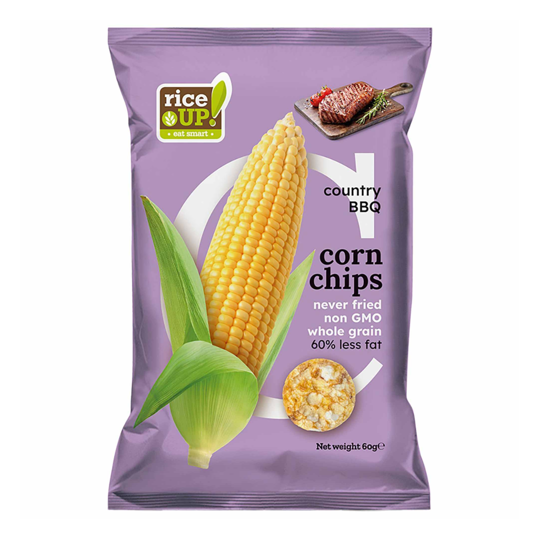 Chips din porumb Country BBQ, 60g RiceUp