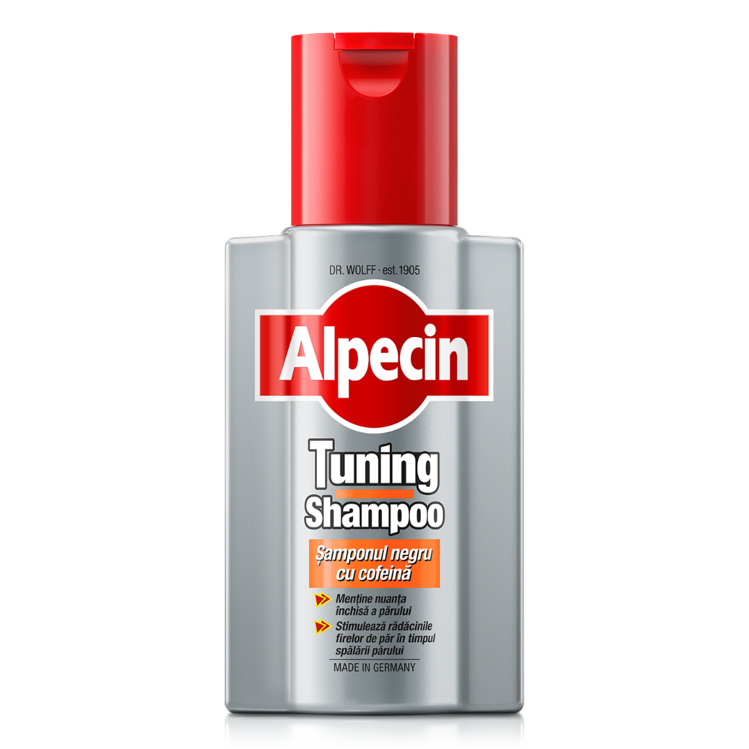 Sampon cu cafeina pentru parul inchis la culoare Tuning, 200 ml, Alpecin